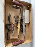 Flat of Assorted Antique Tools