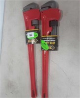 2x Your Bid - Steel Grip 24" Pipe Wrench