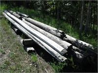 Approx 12 - 10' Power Poles with Extra Short Poles