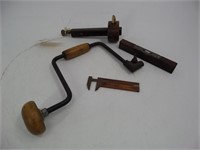 Lot (4) Early Carpentar's Tools