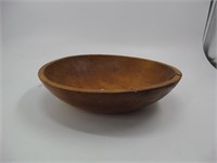 Early 12 1/2" Wooden Bowl