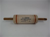 Roseville, IL Advertising Stoneware Rolling Pin