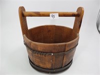 Early Wooden Primitive Barrel Bucket