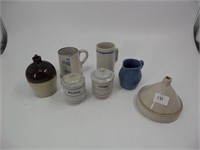 Lot (7) Stoneware Items