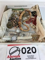 Lot of Jewelry, Watchs, Pins