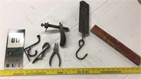 Vintage Scale Level and Tools