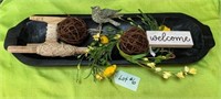WOODEN DECORATIVE TRAY - THE RUSTIC LOOK!