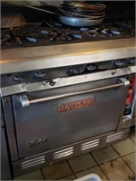 Vulcan 6top burner with melted oven