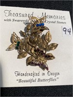 Hand crafted butterfly pin