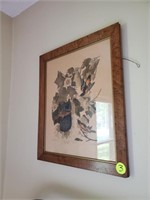 WOOD FRAME BIRD PICTURE