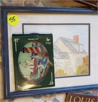 FRAMED PRINT BY KNOX AND SAILBOAT PICTURE