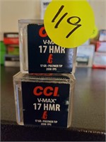 2 BOXES OF CCI 17 HMR
