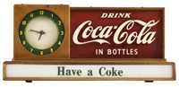 Coca-Cola Counter Top Light-Up Sign / Clock