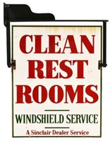 Sinclair Clean Restrooms Service Station Sign