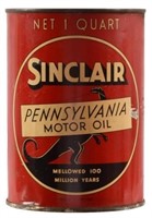 Sinclair Motor Oil Can 1 Quart "Standing Dinosaur"