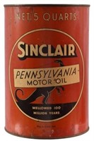 Sinclair "Standing Dinosaur" 5 Quart Motor Oil Can
