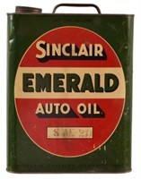 Sinclair Emerald 2 Gallon Auto Oil Can