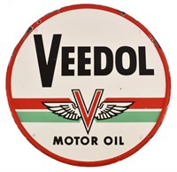 Veedol Motor Oil 24" Porcelain Sign