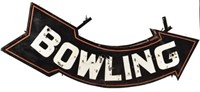 Bowling Alley Arrow Sign