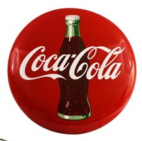 Coca-Cola Bottle 36" Red Button Sign