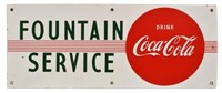 Coca-Cola Fountain Service Porcelain Sign