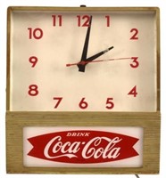 Coca-Cola Fishtail Light-Up Clock