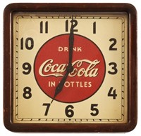Coca-Cola In Bottles Square Clock