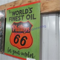 Phillips 66 tin sign- approx 15:Tx14:L
