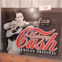 Johny Cash tin sign -approx 13"Tx15"L