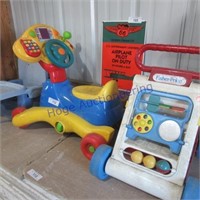 3 Children toys fisher-price, ride on seat toy