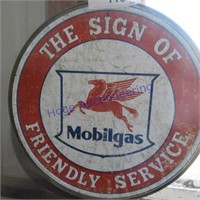 Mobilgas/ sign of friendly service-tin sign