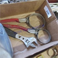 Oil filler, wrench, crescent wrench