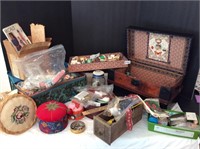 Vintage Trunk and Contents