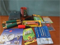NEVER USED MISC. TOOLS AND GARDEN SUPPLIES