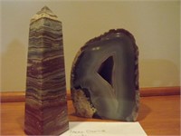 Stone Obelist and Geode