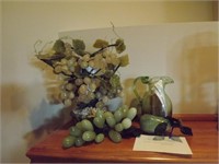Jade Fruit Collection & Glass Pitcher