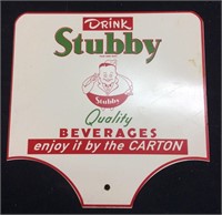Vintage Drink Stubby Beverages Sign