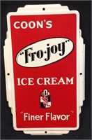 Coons Frojoy Ice Cream Vintage Sign
