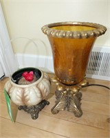 PLANTER AND DESK LAMP