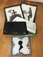 SILHOUETTE PICTURES AND CLUTCH PURSES