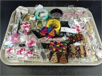 Tray Lot of New Costume Jewelry
