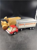 Structo Ben Franklin Tractor Trailer & Wooden