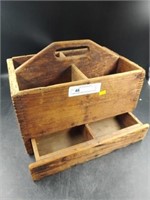 Antique Wooden Carrying Box