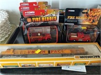 Selection of Corgi & Ertl Fire Engines and Trucks