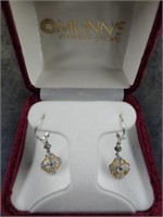 Pair of 14K Diamond Earrings