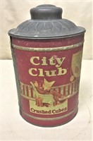 City Club Crushed Cube Canister Tin