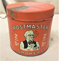Postmaster Cigar Canister