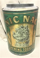 Rare Nic Nac Store Canister with Dog, 13 1/2"H