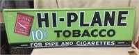 Hi-Plane Tobacco Tin Sign, 36"L