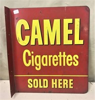 Camel Cigarettes Metal Flange Sign